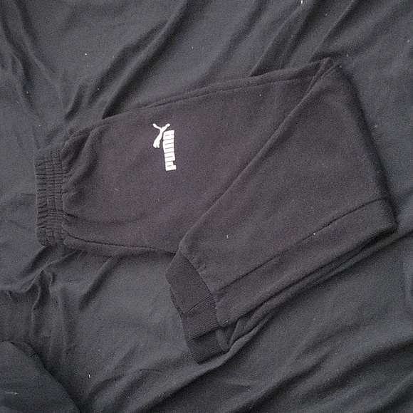 Puma se puma way 1 Sweatpants size 10-12 M color black with white logo-unisex - Picture 2 of 4